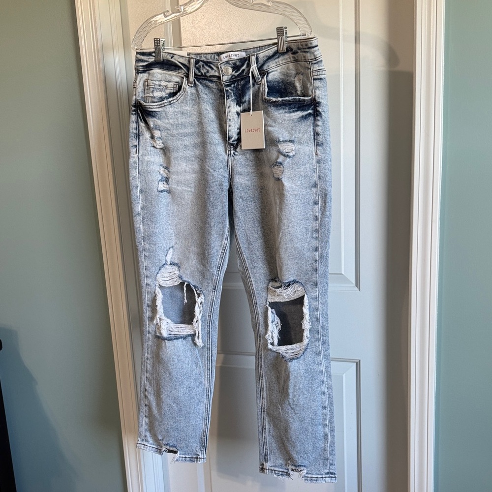 Lovervet Light cropped straighter jeans